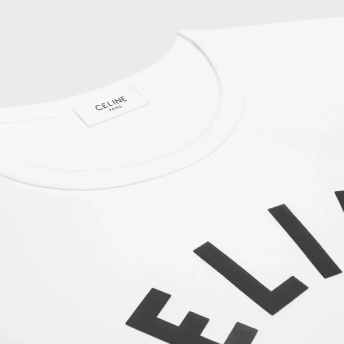 Camiseta clásica de jersey de algodón acanalado