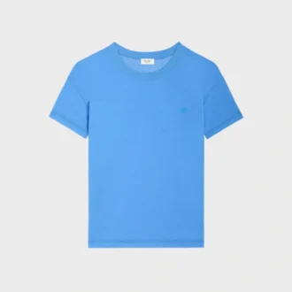 Camiseta de corte regular en jersey de algodón fino