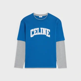 Camiseta de manga larga en jersey de algodón