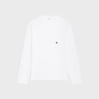 Camiseta de manga larga en jersey de algodón