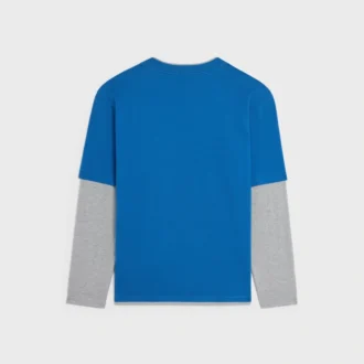 Camiseta de manga larga en jersey de algodón