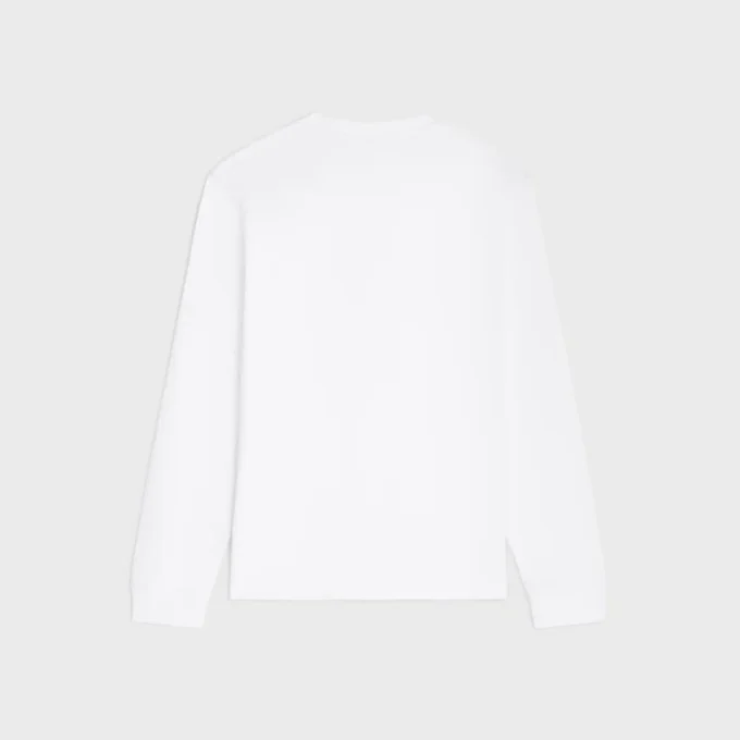 Camiseta de manga larga en jersey de algodón