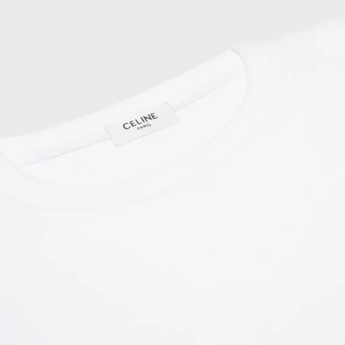 Camiseta de manga larga en jersey de algodón