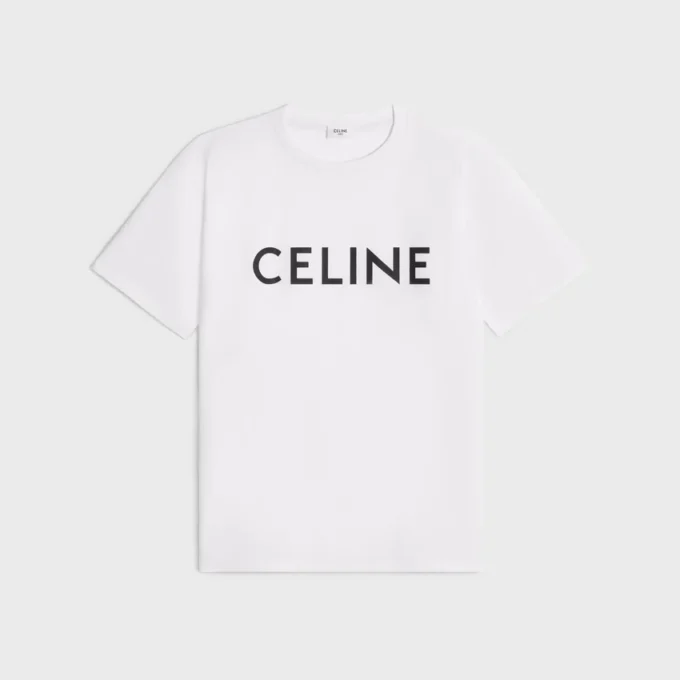 Camiseta holgada CELINE de jersey de algodón Camiseta holgada CELINE de jersey de algodón