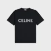 Camiseta holgada CELINE de jersey de algodón Camiseta holgada CELINE de jersey de algodón