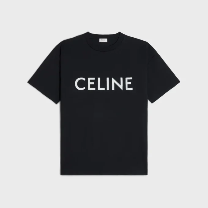 Camiseta holgada CELINE de jersey de algodón Camiseta holgada CELINE de jersey de algodón