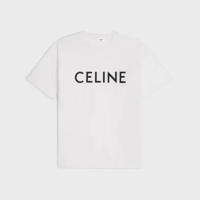 Camiseta holgada CELINE de jersey de algodón Camiseta holgada CELINE de jersey de algodón