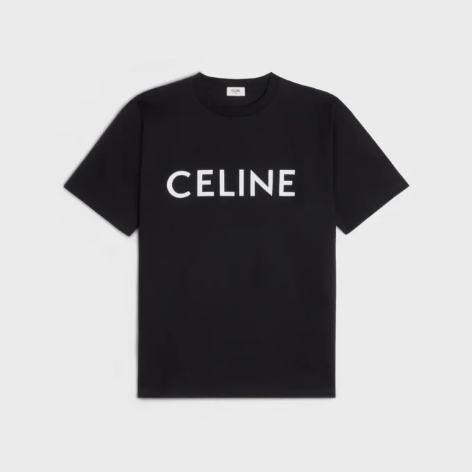Camiseta holgada CELINE de jersey de algodón Camiseta holgada CELINE de jersey de algodón