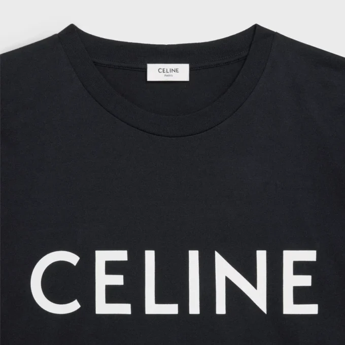 Camiseta holgada CELINE de jersey de algodón Camiseta holgada CELINE de jersey de algodón