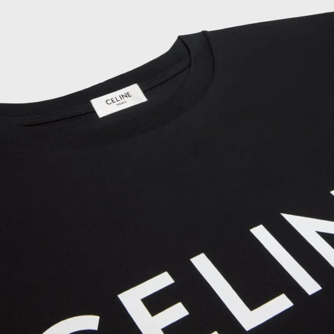 Camiseta holgada CELINE de jersey de algodón Camiseta holgada CELINE de jersey de algodón