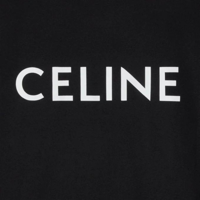 Camiseta holgada CELINE de jersey de algodón Camiseta holgada CELINE de jersey de algodón