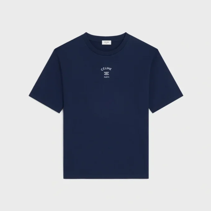 Camiseta holgada de jersey de algodón Camiseta holgada de jersey de algodón