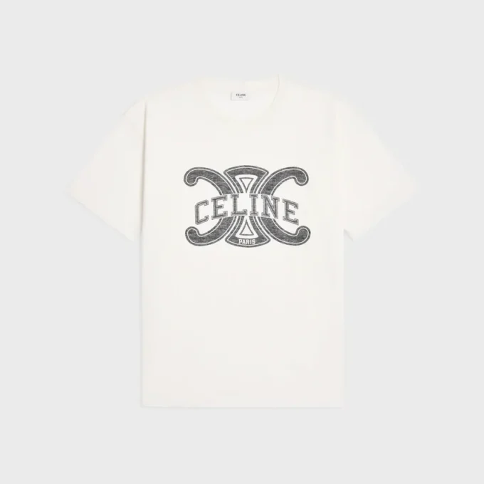 Camiseta holgada de jersey de algodón Camiseta holgada de jersey de algodón