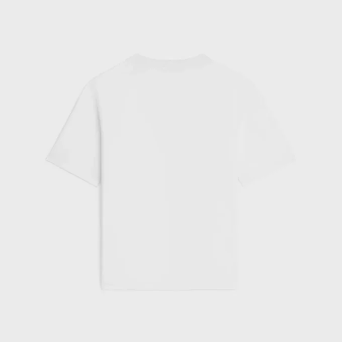 Camiseta holgada de jersey de algodón Camiseta holgada de jersey de algodón