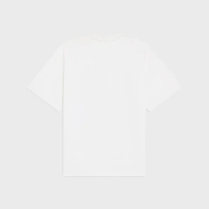 Camiseta holgada de jersey de algodón Camiseta holgada de jersey de algodón