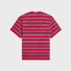 Camiseta regular de jersey de algodón a rayas Camiseta regular de jersey de algodón a rayas