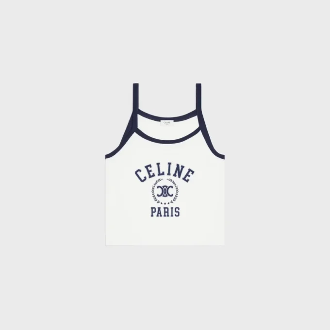 Camiseta sin mangas CELINE en jersey de algodón Camiseta sin mangas CELINE en jersey de algodón
