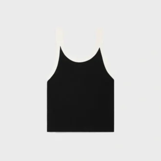 Camiseta sin mangas corta de jersey de algodón