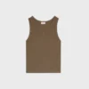 Camiseta sin mangas Triomphe de algodón acanalado