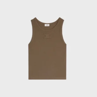 Camiseta sin mangas Triomphe de algodón acanalado