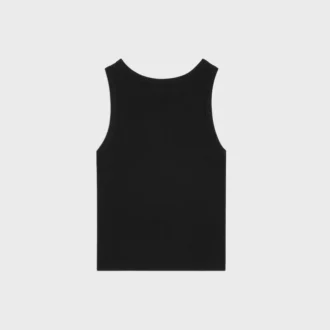 Camiseta sin mangas Triomphe de algodón acanalado Camiseta sin mangas Triomphe de algodón acanalado