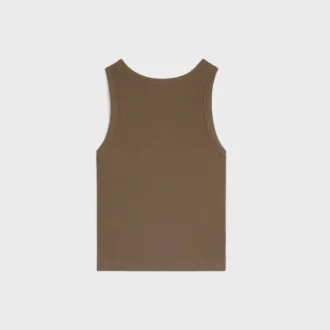 Camiseta sin mangas Triomphe de algodón acanalado