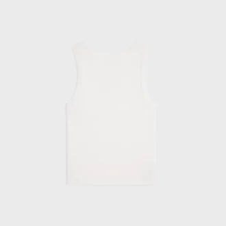 Camiseta sin mangas Triomphe de algodón acanalado Camiseta sin mangas Triomphe de algodón acanalado