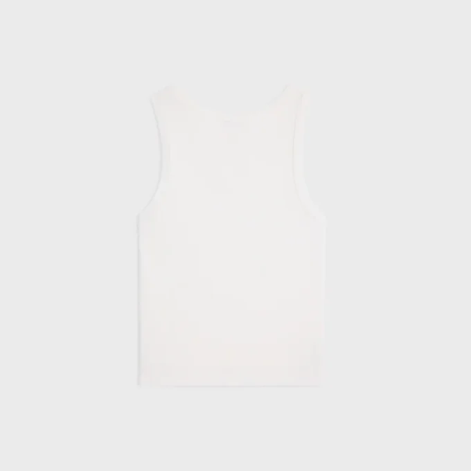 Camiseta sin mangas Triomphe de algodón acanalado
