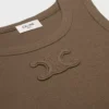 Camiseta sin mangas Triomphe de algodón acanalado