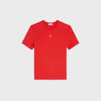 Camiseta Triomphe en jersey de algodón acanalado