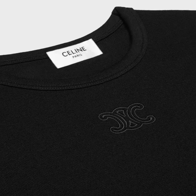 Camiseta Triomphe en jersey de algodón acanalado Camiseta Triomphe en jersey de algodón acanalado