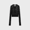 Cardigan de croché de algodón Cardigan de croché de algodón