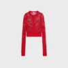 Cardigan de croché de algodón