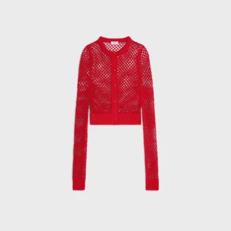 Cardigan de croché de algodón