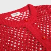 Cardigan de croché de algodón