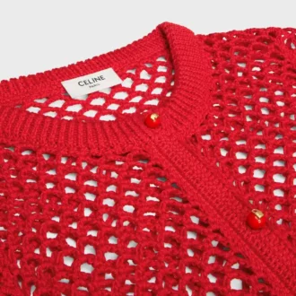 Cardigan de croché de algodón