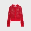 Cardigan de croché de algodón