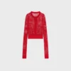Cardigan de croché de algodón