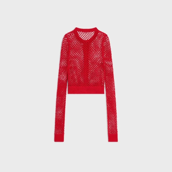 Cardigan de croché de algodón