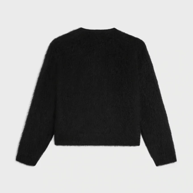 Cardigan de mohair cepillado Cardigan de mohair cepillado