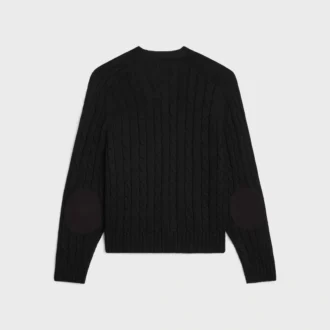 Cardigan Triomphe de cachemira con punto trenzado