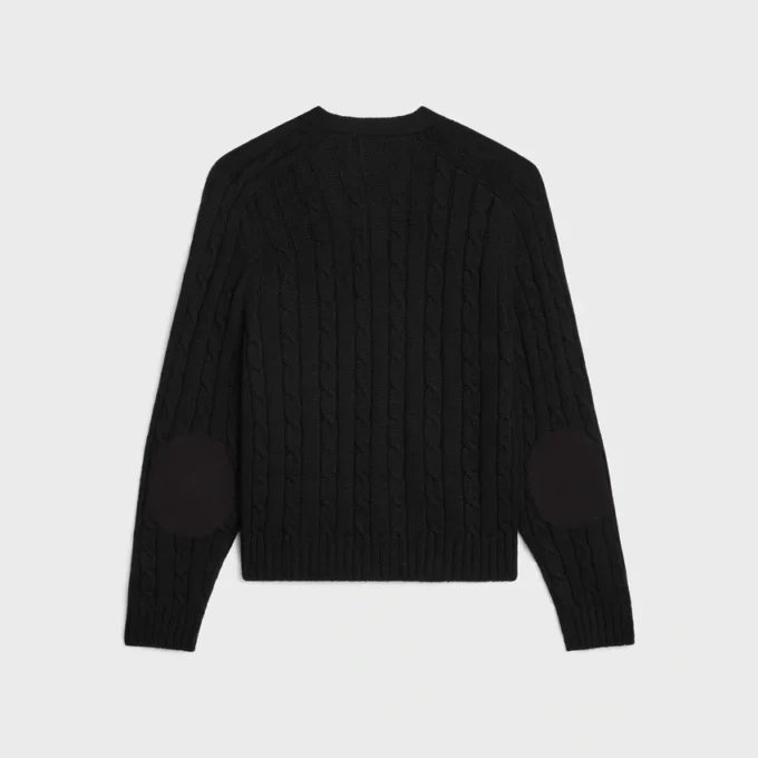 Cardigan Triomphe de cachemira con punto trenzado Cardigan Triomphe de cachemira con punto trenzado