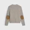 Cardigan Triomphe de cachemira con punto trenzado Cardigan Triomphe de cachemira con punto trenzado