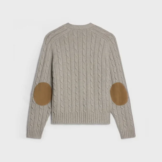 Cardigan Triomphe de cachemira con punto trenzado Cardigan Triomphe de cachemira con punto trenzado