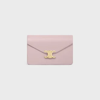 Cartera con cadena Margo en piel de becerro brillante
