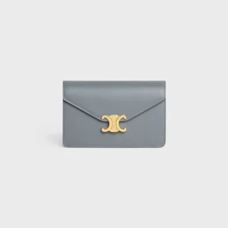Cartera con cadena Margo en piel de becerro brillante