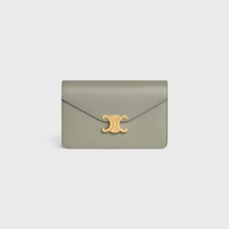 Cartera con cadena Margo en piel de becerro brillante