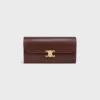 Cartera grande Triomphe en piel de becerro brillante Cartera grande Triomphe en piel de becerro brillante