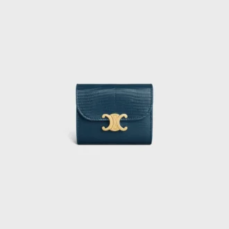 Cartera pequeña con solapa Triomphe en lagarto