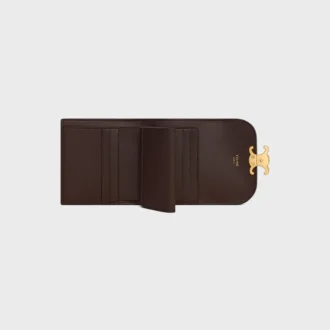 Cartera pequeña con solapa Triomphe en pitón
